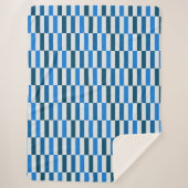 Blauwe Lijn Flow Fleece Deken (Voorkant)