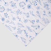 Blauwe lijn Kunstmatige tuinkettingbloemen Tissuepapier (Detail)