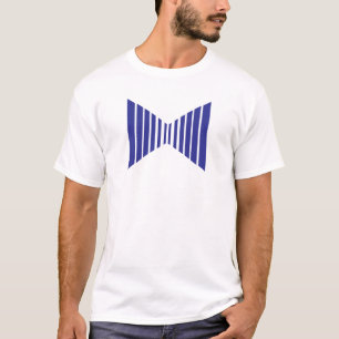 Blauwe Lijn Letter X Monogram T-shirt