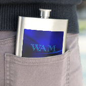 Blauwe lijn streken klassieke kolf flacon (Voorbeeld)