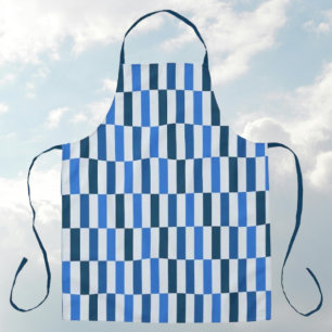 Blauwe Lijn Stroom Mouwplaat Schort