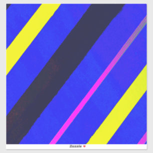 Blauwe lijnen sticker