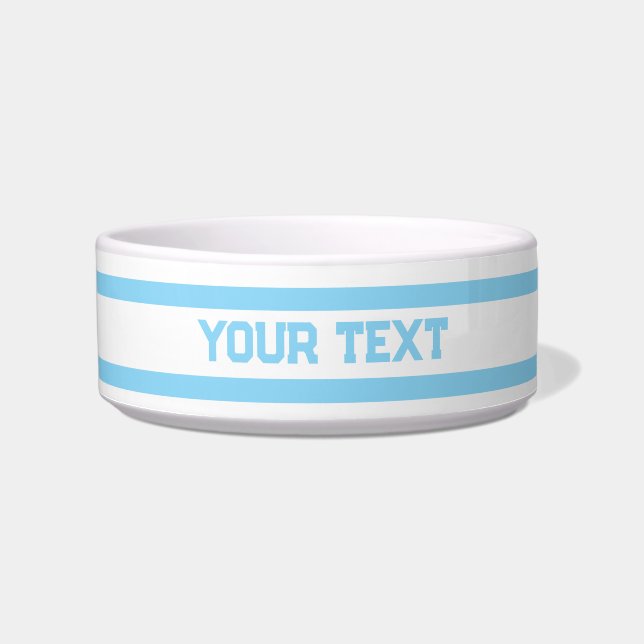 Blauwe lijnen voerbakje (Voorkant)