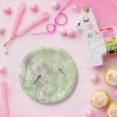 Blauwe likkerlichten papieren bordje (Feest)