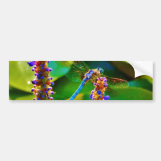 Blauwe limonade en bloemen bumpersticker