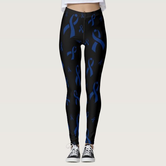 Blauwe linten...Epstein Barr. Leggings (Voorkant)