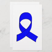 Blauwe linttekening briefpapier (Voorkant / Achterkant)