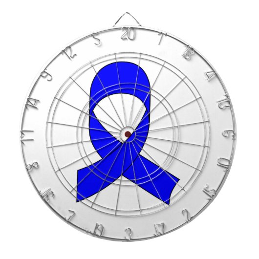 Blauwe linttekening dartbord (Voorkant)