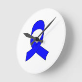 Blauwe linttekening ronde klok (Hoek)