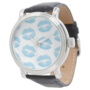 Blauwe Lippen, Lippenpatroon, Blauwe Lippenstift, Horloge