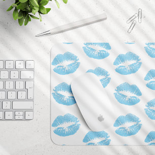 Blauwe Lippen, Lippenpatroon, Blauwe Lippenstift,  Muismat