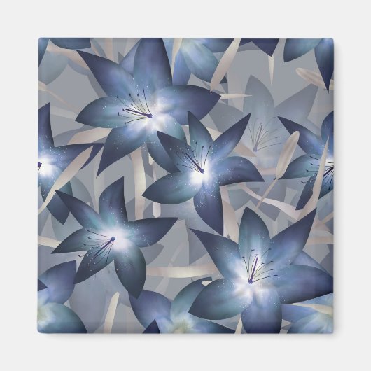 Blauwe lippen magneet (Voorkant)