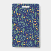 Blauwe Llama Badkamerpas Badge (Achterkant)