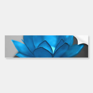 Blauwe Lotus Flower Bumpersticker
