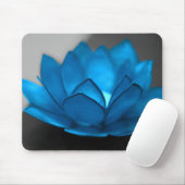 Blauwe Lotus Flower Muismat (Met muis)