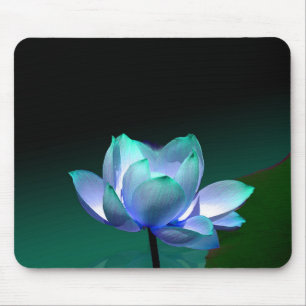 Blauwe Lotus in volle bloei, muismat
