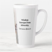 Blauwe Lotus komt uit modderige wateren (Vietnamee Latte Mok (Rechts)