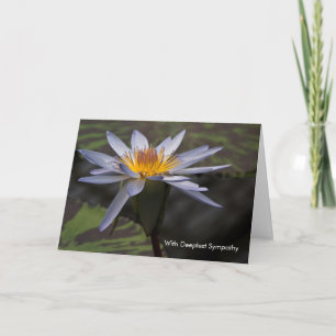 Blauwe Lotus · Sympathy Card Kaart
