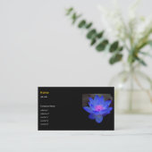 Blauwe lotus, waterlelie visitekaartje (Staand voorkant)