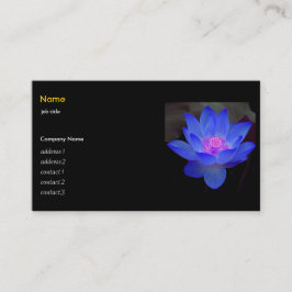 Blauwe lotus, waterlelie visitekaartje