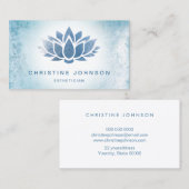 Blauwe lotusbloem visitekaartje (Voorkant / Achterkant)