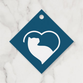 blauwe lovecats cadeaukaartjes bedankjes labels