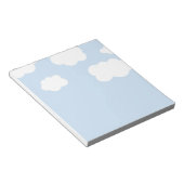 Blauwe Lucht, Donzige Witte Wolken, Notitieblok (Schuin)