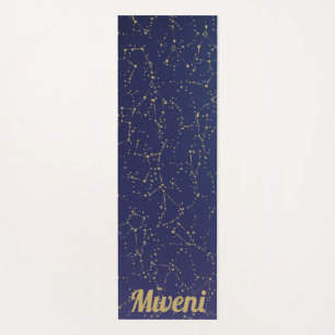 blauwe lucht en sterrenbeeld Yoga Mat