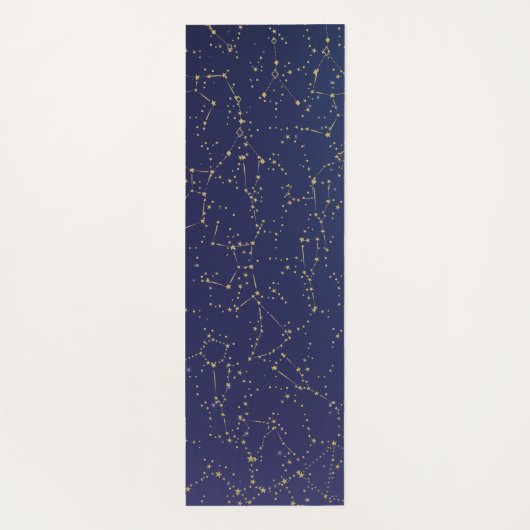 blauwe lucht en sterrenbeeld Yoga Mat (Achterkant)