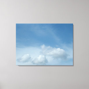 Blauwe lucht en wolken canvas afdruk