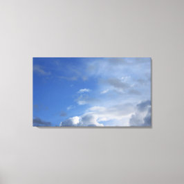 Blauwe lucht en wolken canvas afdruk