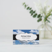Blauwe lucht en wolken Visitekaartjes (Staand voorkant)