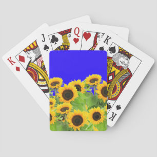 Blauwe Lucht Gele Zonnebloemen Speelkaarten