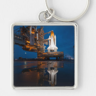 Blauwe lucht voor lancering Spaceshuttle Atlantis Sleutelhanger