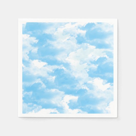 Blauwe Lucht Wolken Servet (Voorkant)