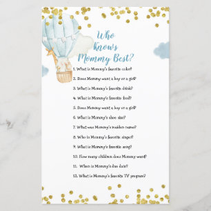 Blauwe luchtballon die mammie beste game kent