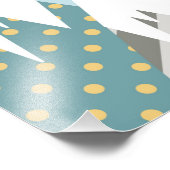 Blauwe luchtballonnen foto afdruk (Hoek)