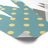 Blauwe luchtballonnen poster (Hoek)