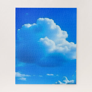 Blauwe luchten en wolken puzzel legpuzzel