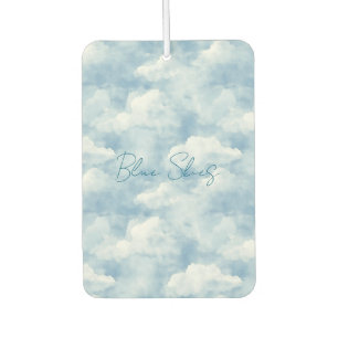Blauwe luchten wolken tropisch witte bloemen luchtverfrisser
