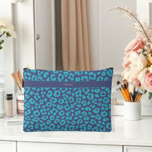 Blauwe luipaard etui