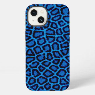 Blauwe luipaard iPhone 13 hoesje