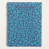 Blauwe luipaard planner (Voorkant)