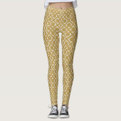 Blauwe luxe leggings (Voorkant)