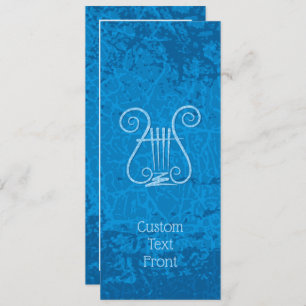 Blauwe Lyre Achtergrond Kaart