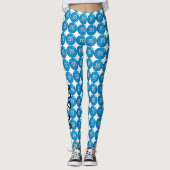 Blauwe M&M-leggings Leggings (Voorkant)
