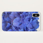 Blauwe maagdenpalm elegante bloemen hortensia's Case-Mate iPhone case (Achterkant (horizontaal))