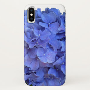 Blauwe maagdenpalm elegante bloemen hortensia's iPhone x hoesje