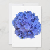 Blauwe maagdenpalm elegante bloemen hortensia's kaart (Voorkant)