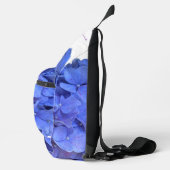 Blauwe maagdenpalm elegante bloemhortensia's monog sling bag (Rechts)